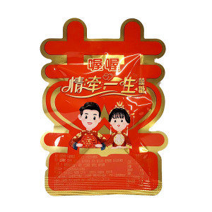 喔喔情牵一生欢喜满心奶糖散装婚庆结婚喜糖囍字手抓包2颗装约12g