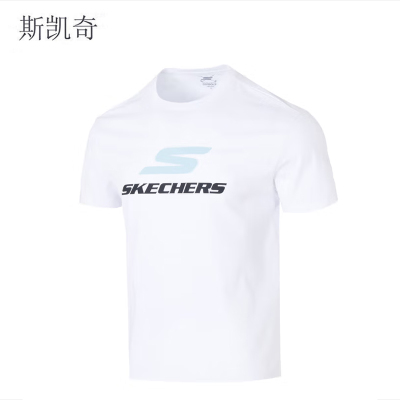斯凯奇 情侣款白色T恤 P225U116-0019XXXL 件