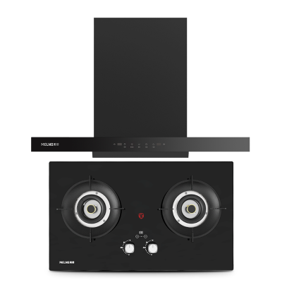 美菱厨电套装油烟机590Fs+燃气灶550C(液化气)