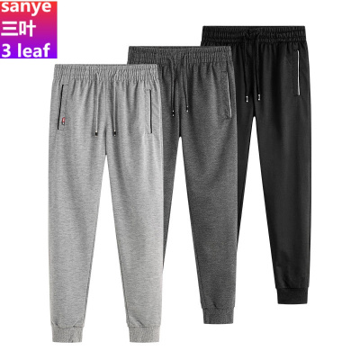 厂供直發-春秋天季男士休闲运动长裤男生宽松修身黑色小脚运动裤男韩版潮流百搭迈诗蒙