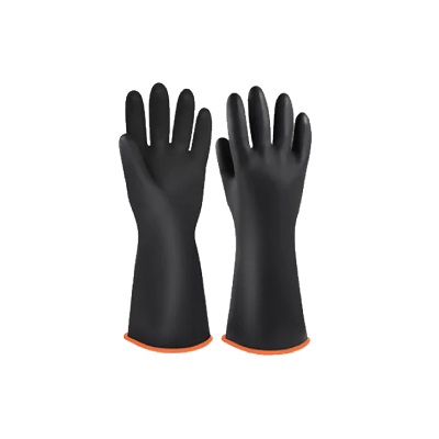 路吉通 黑色工业乳胶手套 长35cm 副