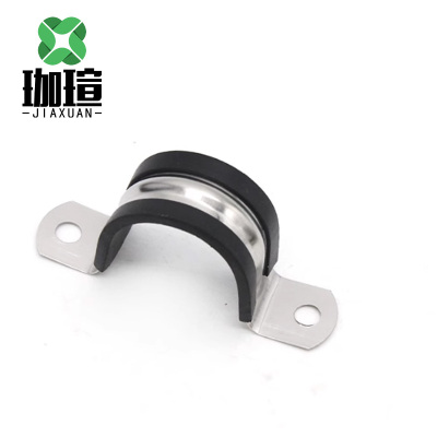 珈瑄 不锈钢胶条骑马卡U型卡 20mm 个