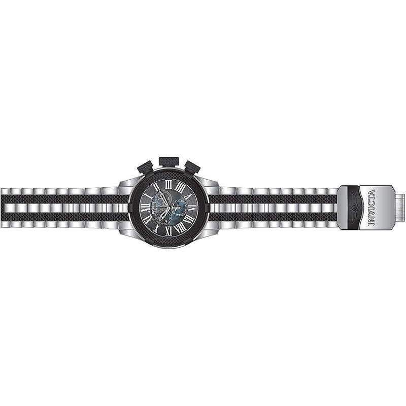因维克塔(INVICTA)石英表女款银黑不锈钢带26mm快拆装210mm