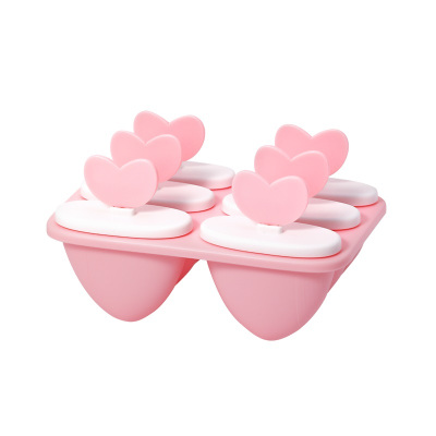 茶花冰淇淋模具冰棒模具儿童小型自制冰棒模型迷你做雪糕模具家用马克粉6支装-