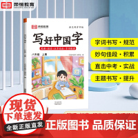 荣恒写好中国字字帖八年级上册语文同步练字帖人教版部编版每日一练初二上练字临摹正楷初中生写字课课练能手高手楷书初中练好学好