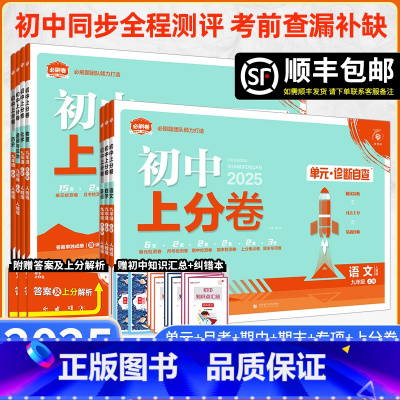 [人教版]八年级语数英物政史地生8本 八年级下 [正版]全套2025新版初中上分卷必刷题试卷测试卷七八九年级上册下册人教