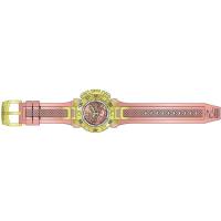 因维克塔(INVICTA)女石英表替换带不锈钢硅胶金粉24mm快装表带