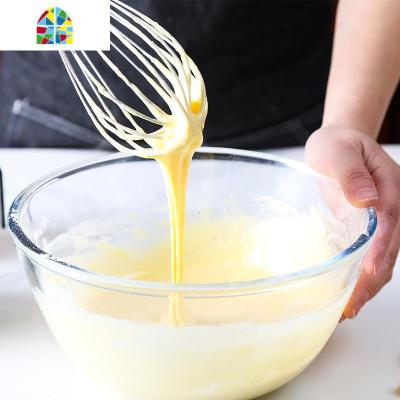 304不锈钢手动打蛋器 家用打发鸡蛋奶油小型搅拌棒烘焙工具蛋抽 FENGHOU [12英寸]31.5cm打蛋器