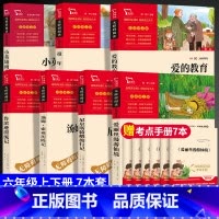 [7本全套上+下册]读书吧六年级(赠考点手册) [正版]六年级上下册必读课外书全套快乐读书吧童年高尔基小英雄雨来爱的教育