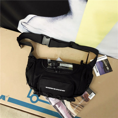 NEWLAKE国潮气塞蹦迪包多功能工装组合腰包斜背包挎包单肩包男运动休闲包男士斜挎包