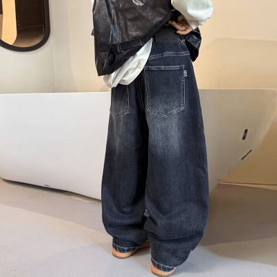 男童牛仔裤春秋款新款中大儿童装秋季宽松休闲裤子男孩秋装潮