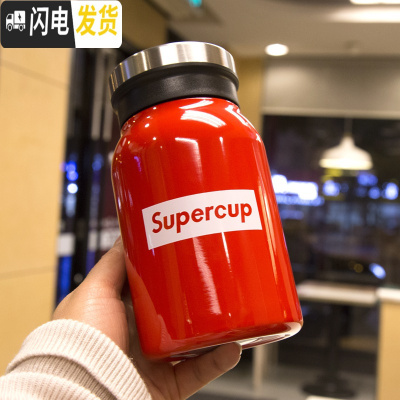 三维工匠保温杯大容量户外便携简约304不锈钢男女士泡茶水杯子带过滤网壶 红色420商务保温杯-标签1C2无提环