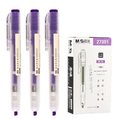 晨光(M&G) AHM27301 单头荧光笔 4mm 紫色 12支/件
