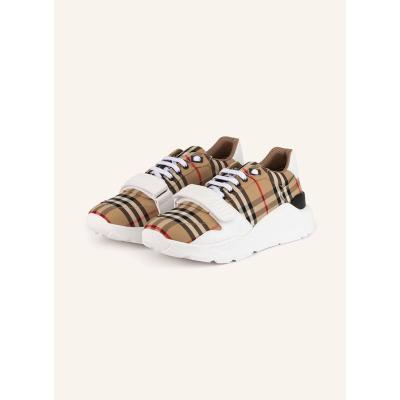 博柏利(BURBERRY)意大利制造休闲跑鞋纺织合成材质拼接减震透气运