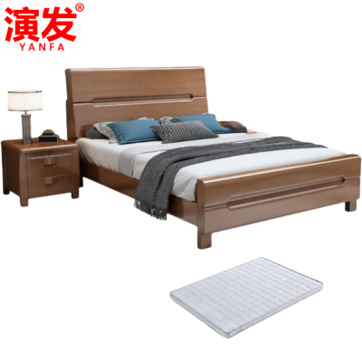 演发 床+1床头柜+1床垫 1米 套