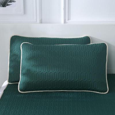 美帮汇乳胶凉席三件套1.5m可折叠水洗夏季空调软冰丝席子1.8米床