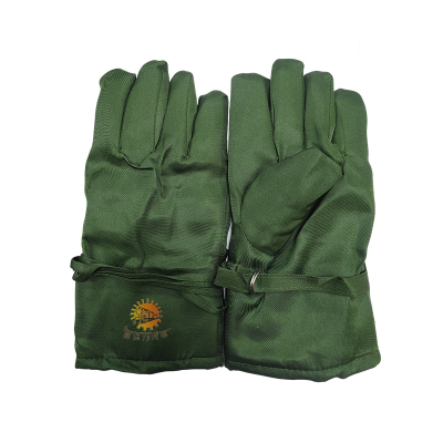 新动力火车 羊皮手套 绿色 副