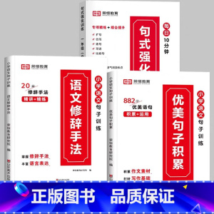[❤️热卖全3册❤️]句式训练+优美句子+修辞手法 小学二年级 [正版]荣恒小学语文句式训练大全一二三四五六年级扩句仿句