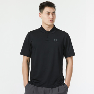 安德玛(Under Armour)男装新款运动鞋舒适透气健身polo短袖T恤1290140-001 ZP