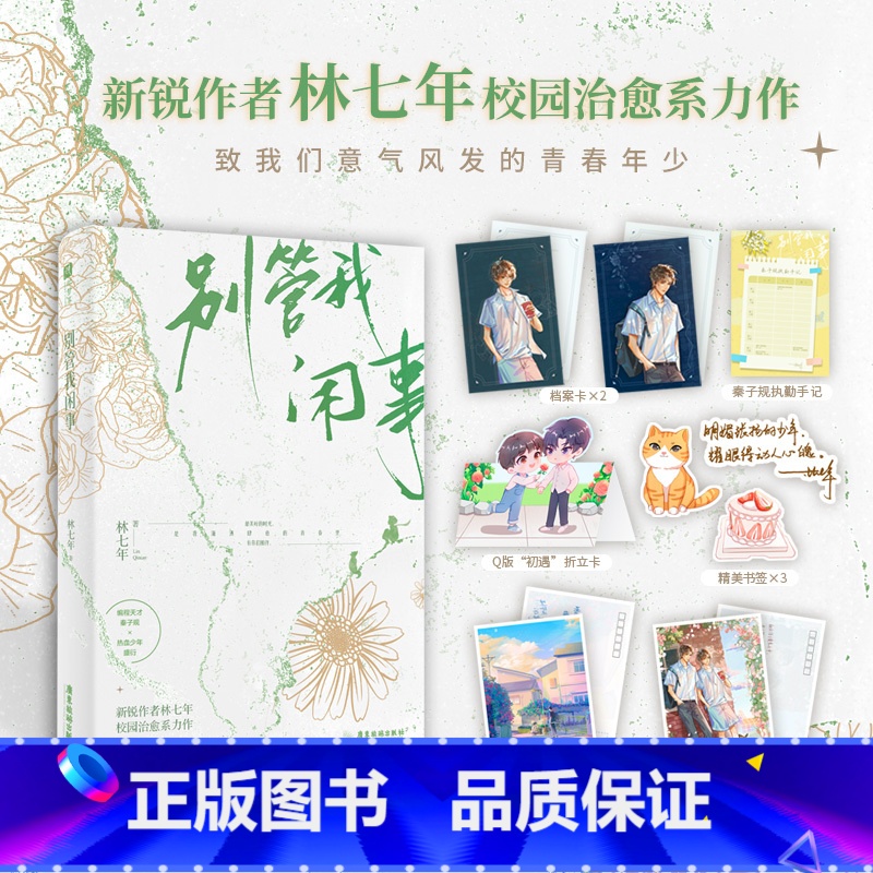 [正版]别管我闲事 人气作者林七年继别装后又一部高口碑校园文 孤傲学神秦子规×热血校霸盛衍