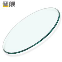 晋舰玻璃桌面钢化圆形玻璃桌面酒店饭店食堂防刮痕玻璃桌面 直径200CM