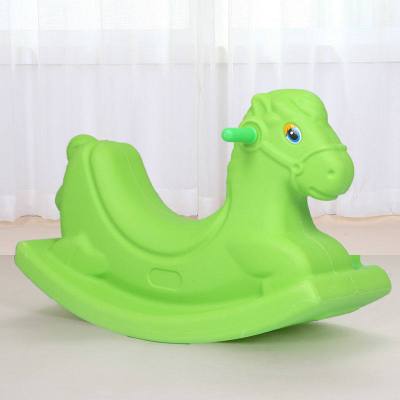 宝宝摇椅马塑料音乐婴儿摇摇马大号加厚儿童玩具周岁小木马车大号绿色马1到8岁