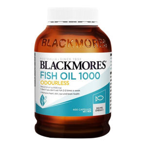 澳佳宝(BLACKMORES)无腥味深海鱼油胶囊400粒/瓶装 澳洲原装进口鱼油/深海鱼油香港保税随机发 中老年保健三高