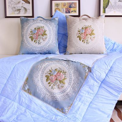 SleepyBear抱枕被子两用提花汽车内靠枕被子客厅靠垫被办公室沙发午休被