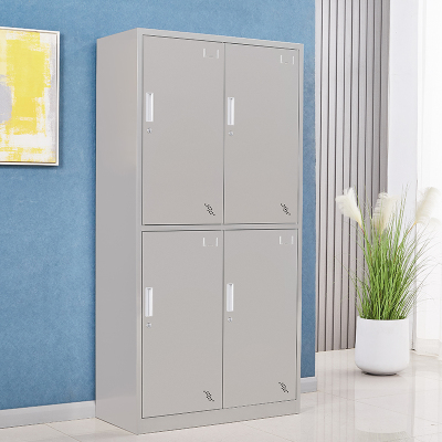 臻远 不锈钢201存储柜储物柜 4门更衣柜