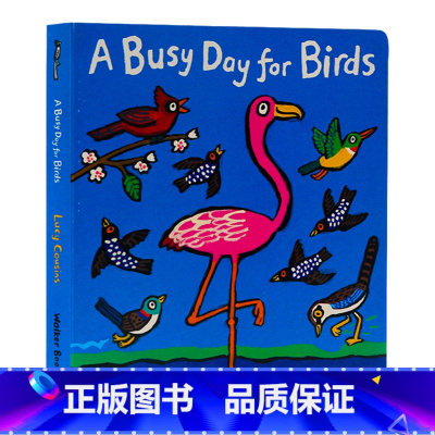 [正版]小鸟忙碌的一天 英文原版绘本 A Busy Day for Birds 鸟类启蒙图画纸板书 早教启蒙认知 小鼠