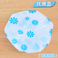 双层加厚浴帽防水加大成人女款洗澡淋浴洗头帽防尘防油烟头套可爱 三维工匠 双层-动感蓝[拍一发二]