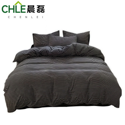 晨磊 床上四件套 200*230cm(黑白条) 套