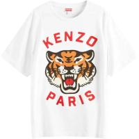 高田贤三(Kenzo)Kenzo新款oversizedlogo印花男士白色运动休闲卫