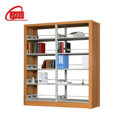 DXBG钢制书架置物架图书馆单双面书店阅览室学校档案架资料架落地铁架