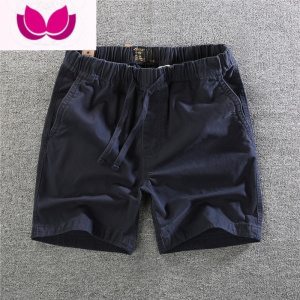 七斓欧美复古男士慢跑短裤 宽松三分裤运动跑步迷彩多色收腰抽绳