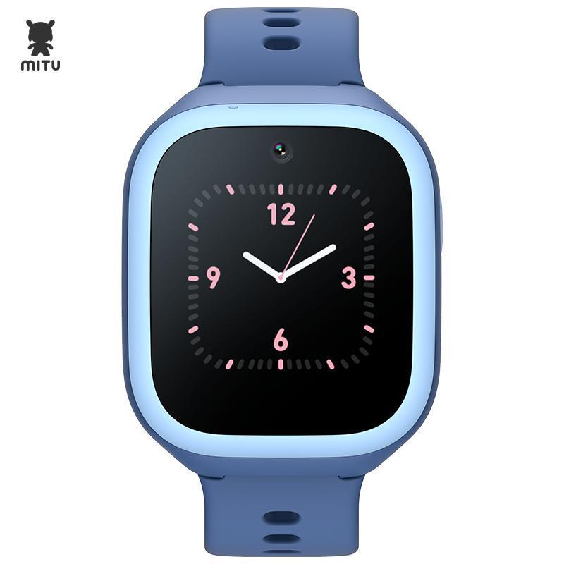 米兔儿童电话手表4c蓝色 八重ai安全定位 4g全网通 7天超长待机 ipx8