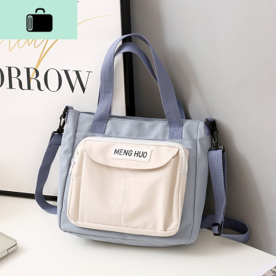 帆布包女单肩布袋包韩版ins日系学生上课装书包百搭手提包斜挎包NEW LAKE