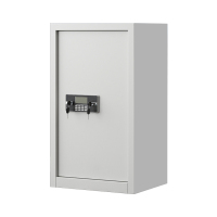 利特莱依指纹电子保密柜钢制密码文件柜档案柜矮柜保密资料柜办公柜单门白色:电子锁