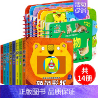 全套14册 奇趣洞洞书+启蒙早教书 [正版]撕不烂硬壳 奇趣认知洞洞书绘本0到3岁 婴儿早教书籍 1-2岁一岁半两岁宝宝