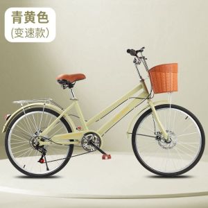 自行车全轴承双碟刹24寸26寸大中学生成年人男女式淑女代步车