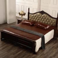 家柏饰(CORATED)[加特厚]皮凉席子1.5米1.8m床头层三件套软席硬席