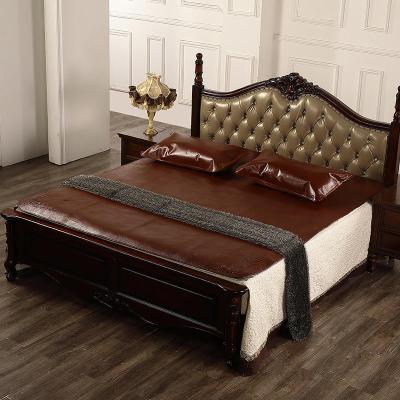 家柏饰(CORATED)[加特厚]皮凉席子1.5米1.8m床头层三件套软席硬席