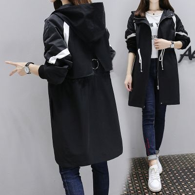 七斓大码女装胖mm秋装外套中长款韩版微胖妹妹显瘦上衣200斤遮肉风衣风衣