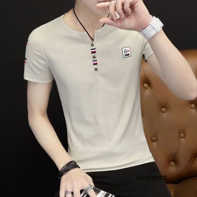 珂卡慕(KEKAMU)2020春季男士长袖T恤圆领宽松秋装衣服休闲卫衣学生打底体恤上衣