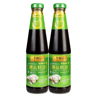 李锦记薄盐蚝油500g火锅烧烤烤肉蘸料减盐烹饪耗油凉拌炒菜调味品