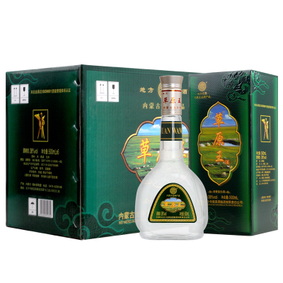 太仆寺旗 清香型白酒 纯粮食酒 纯粮酿造白酒 整箱装 38度 草原王绿草