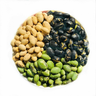 博多客香酥炒黑豆黄豆青豆500g小包装熟豆即食非油炸炒货休闲零食青豆250g*1包