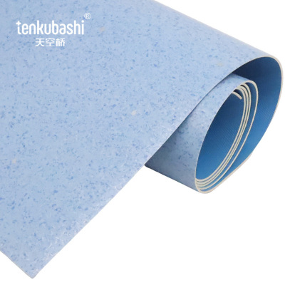 天空桥 PVC地板革 蓝色碎石纹2.0mm含安装 平方米