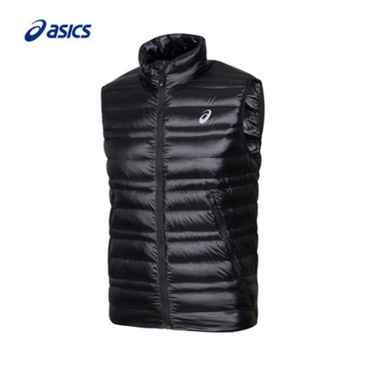 亚瑟士ASICS男士轻量羽绒背心运动马甲2031A862-001