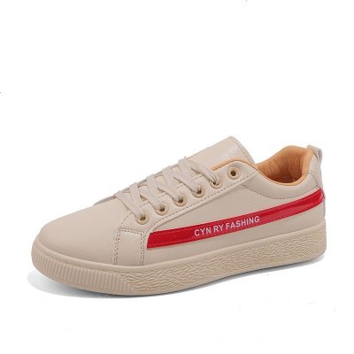 莎丞2021新款ins超火的鞋子女原宿复古圆头厚底系带小白鞋女板鞋